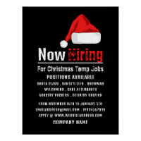 Santa Hat, Recrutement Saisonnier Publicité