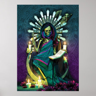 Poster Santa Muerte Tarot - The High Priestess