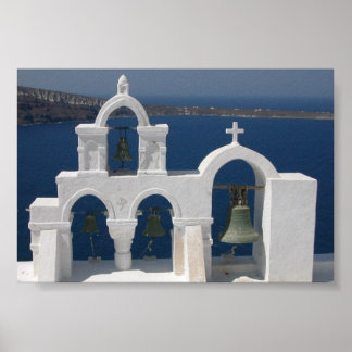 Poster Santorin - cloches