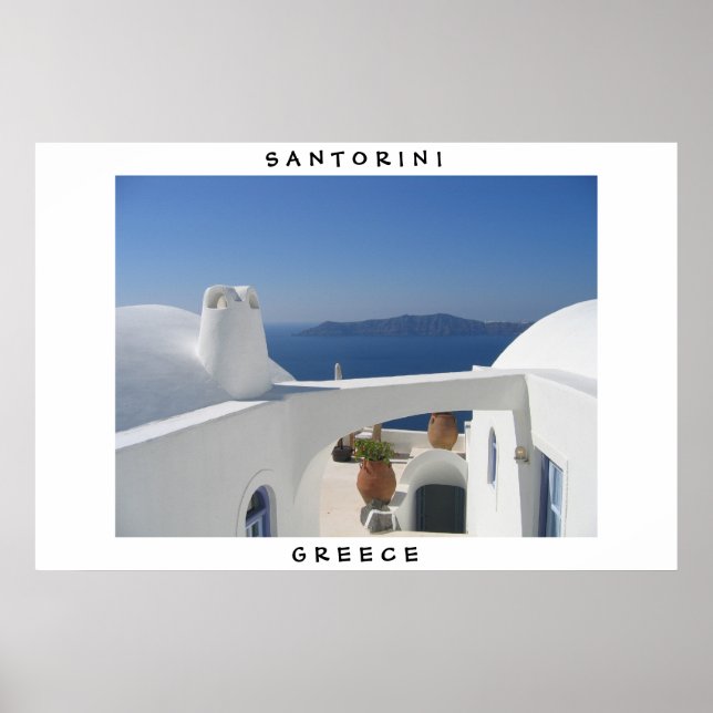 Poster Santorin, Grèce (Devant)