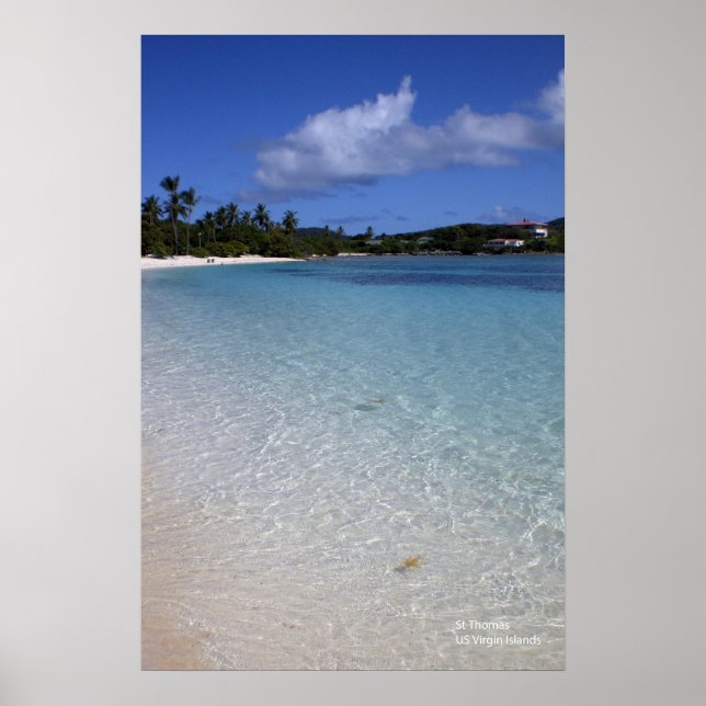 Poster Sapphire Beach, St. Thomas (Devant)