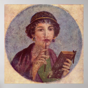 Poster Sappho de Pompéi