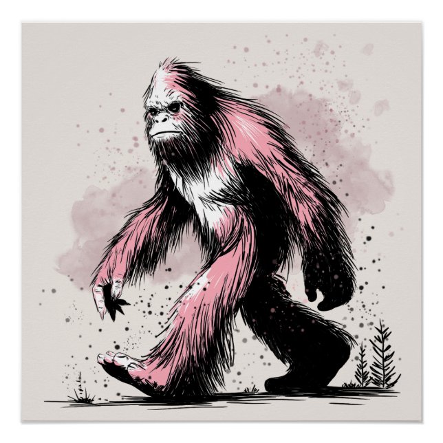 Poster Sasquatch Bigfoot  (Devant)