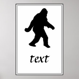 Poster Sasquatch Squatchin' Silhouette