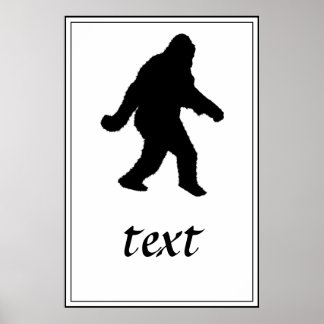 Poster Sasquatch Squatchin' Silhouette