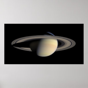 Poster Saturn from Cassini Orbiter
