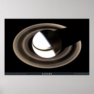 Poster Saturne comme jamais vu auparavant