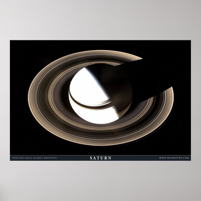 Poster Saturne comme jamais vu auparavant (Devant)