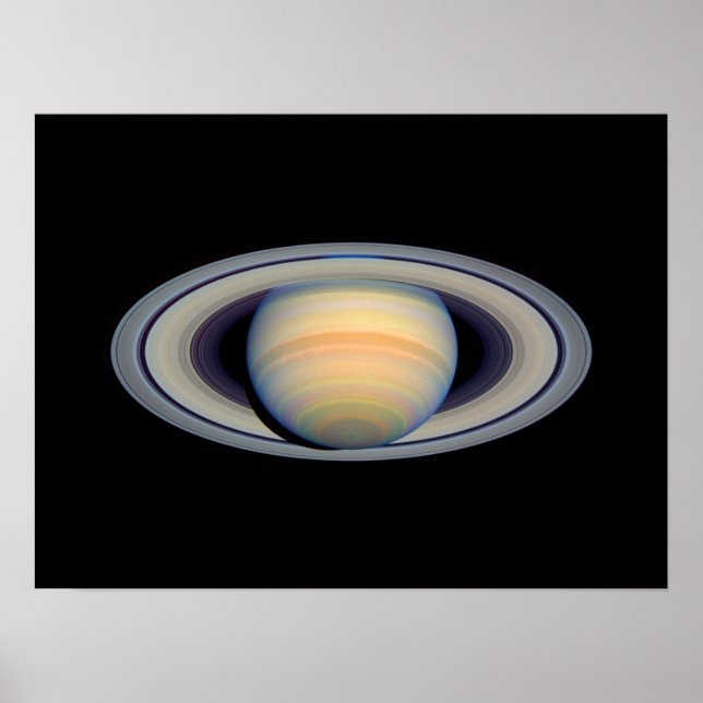 Poster Saturne (télescope Hubble) (Devant)
