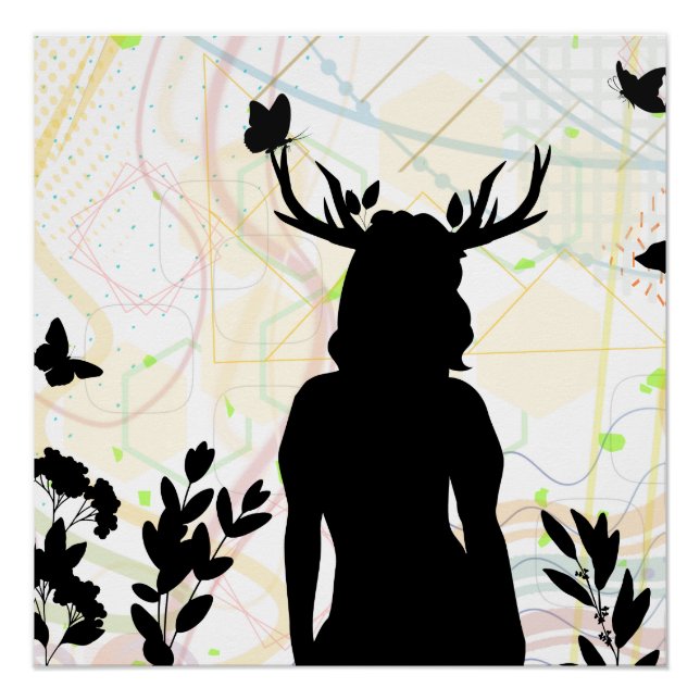 Poster Sauvage avec la nature (Devant)