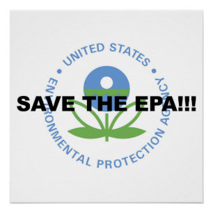 Poster Sauvez l'EPA ! Résistez à Trump ! Manifestation !