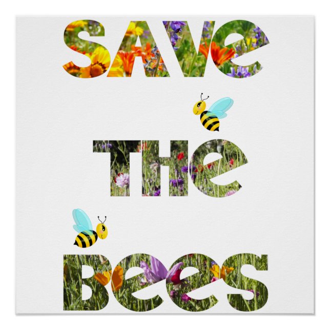 Poster Sauvez les abeilles (anglais) (Devant)