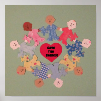 Poster Sauvez les bébés