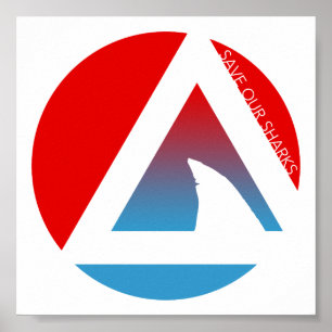 Poster sauvez nos cercles de requins