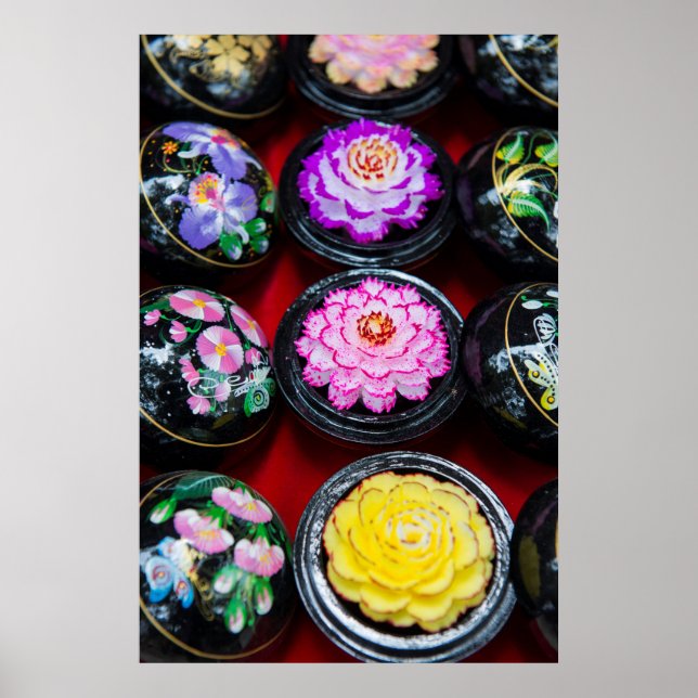 Poster Savon Carrelé au marché (Devant)