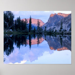 Poster Sawtooth Wilderness, Idaho. États-Unis Cumulus