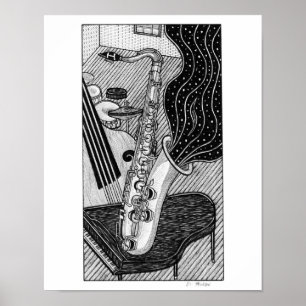 Poster Saxophone