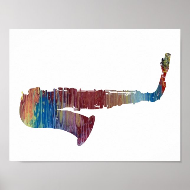 Poster Saxophone (Devant)