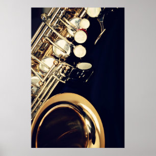 Poster saxophone Imprimer