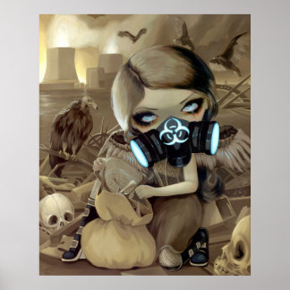 Poster Scavengers ART IMPRIMER cyber punk goth vautour fé