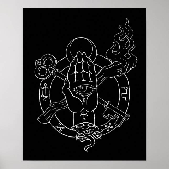 Poster Sceau de sorcier (Devant)