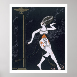 Poster Scène de ballet avec Tamara Karsavina (1885-1978) 