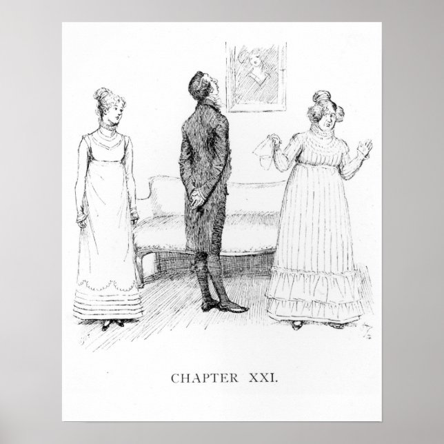 Poster Scène de "Fierté et préjugés" (Devant)