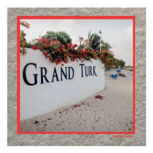 Poster Scène De La Plage De Grand Turk