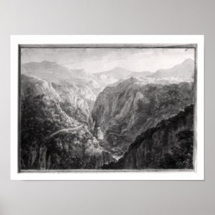 Poster Scène de l'auberge au pont du diable avec