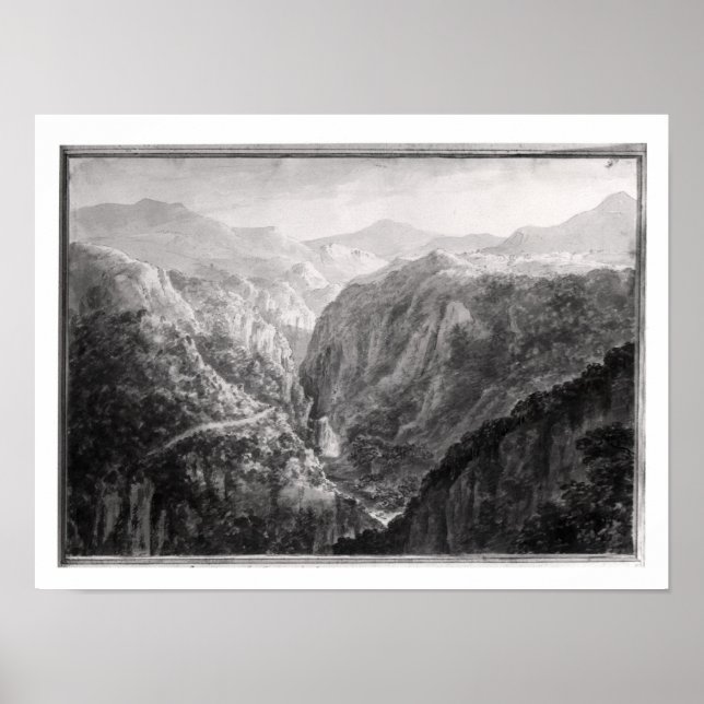 Poster Scène de l'Inn at Devil's Bridge avec l'automne (Devant)