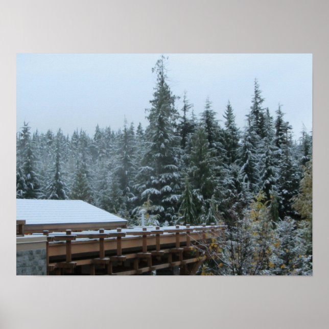 Poster Scène de neige à Whistler, C.-B. (Devant)