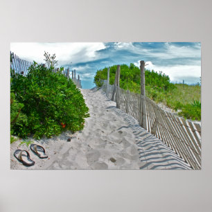 Poster Scène de plage de LBI