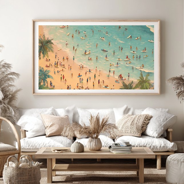 Poster Scène De Plage Tropicale | Été côtier (Créateur téléchargé)