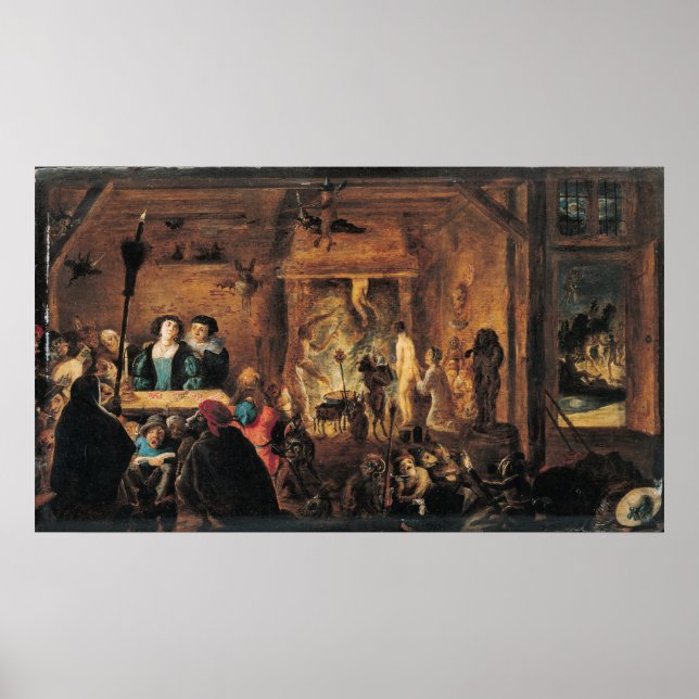 Poster Scène de sorcellerie, 1633 (Devant)