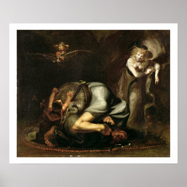 Poster Scène de sorcières du "Masque des Reines" par Be (Devant)