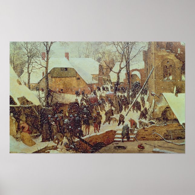 Poster Scène d'hiver, 16ème siècle (Devant)