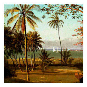 Poster Scène en Floride par Albert Bierstadt