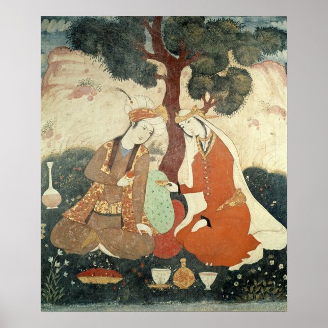Poster Scène galante de l'ère de Shah Abbas I (Devant)