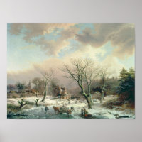 Scène hivernale