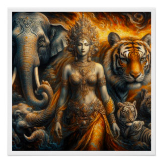 Poster Scène mystique spirituelle