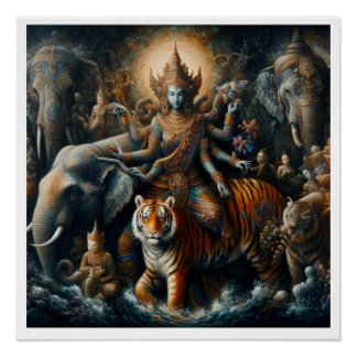 Poster Scène mystique spirituelle