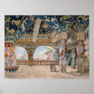 Poster Scène pour l'opéra de Nikolaï Rimsky-Korsakov