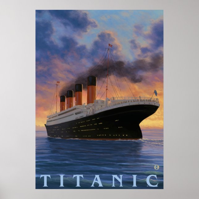 Poster Scène Titanic Ligne étoile blanche (Devant)