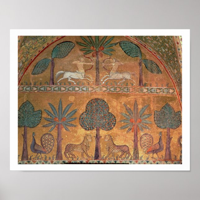 Poster Scene with Centaurs from the Room of King Ruggero (Devant)