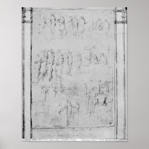 Poster Scènes de la vie d'un saint, détail
