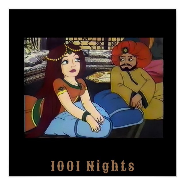 Poster Scheherazade Mille et une nuits d'Arabie (Devant)