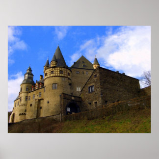 Poster Schloss Buerresheim, Mayen, Rheinland Pfalz, Eifel