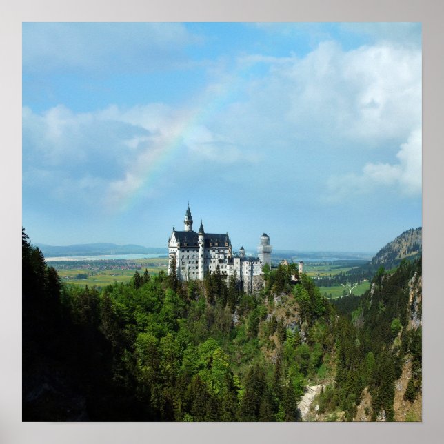 Poster Schloss Neuschwanstein Composite (Devant)