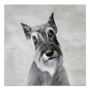 Poster Schnauzer (Giant) Peinture - Chien Art