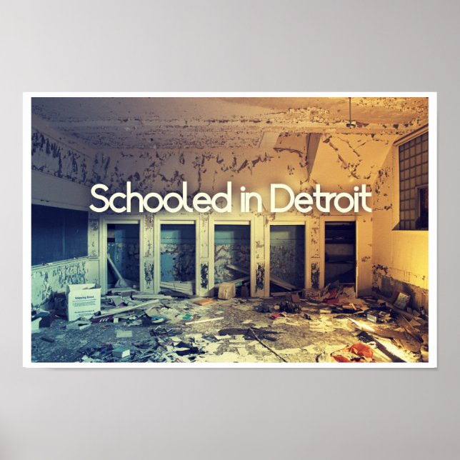 Poster Schooled In Detroit (Devant)